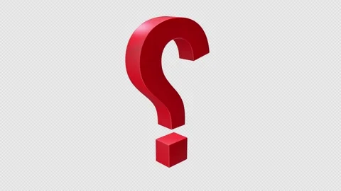 Question Mark Alpha Kct0200 Stock Footage ~ Royalty Free Stock 