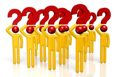 3D question mark concept Stock Illustration