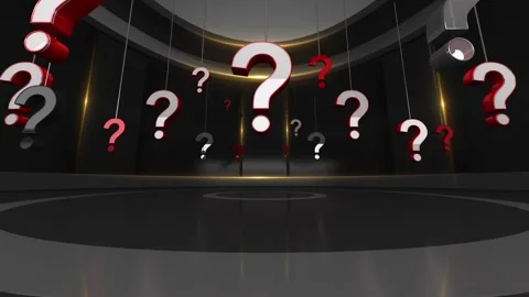 3D Question mark design dark background question marks Roatating  up animati Stock Footage 316131464