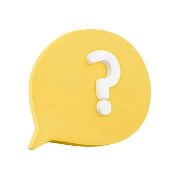 3d question mark icon sign or ask FAQ and QA answer solution information. Have a Stock Illustration