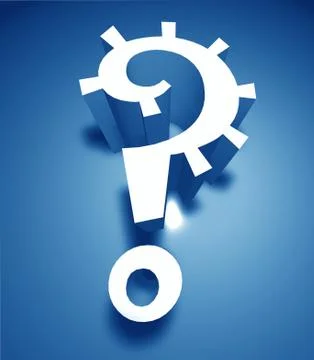 3d question mark 스톡 일러스트