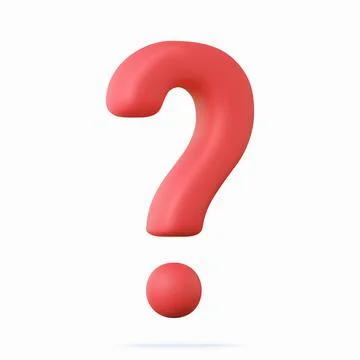 3d question mark Illustrazione stock