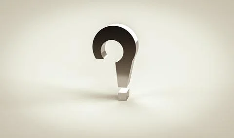 3d Question Mark Stock Illustration