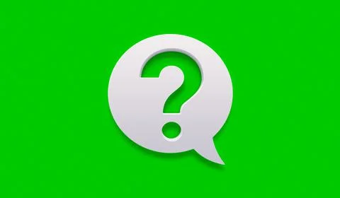 3d question mark Stock Photos