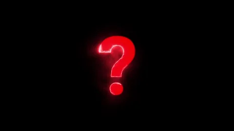3d question mark symbol on black background Stock Footage 321043312