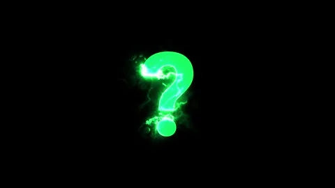 3d question mark symbol on black background Stock Footage 321043320