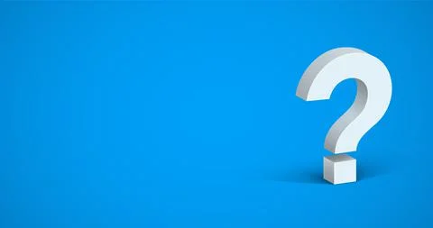 3d question mark white isolated answer digital metal vector 3d question mark Stock Illustration