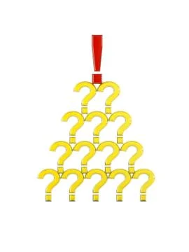 3d question marks  Stock Illustration