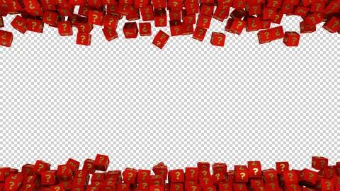3d question marks Stock Illustration