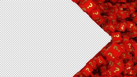 3d question marks Stock Illustration