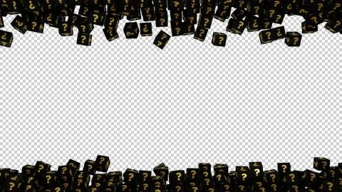 3d question marks Stock Illustration