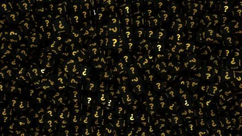 3d question marks Stock Illustration
