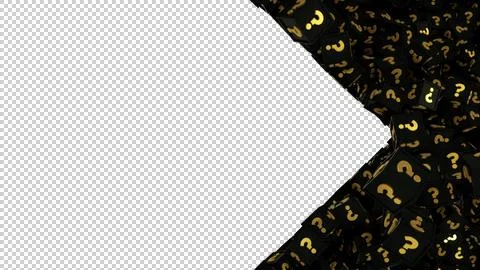 3d question marks Stock Illustration