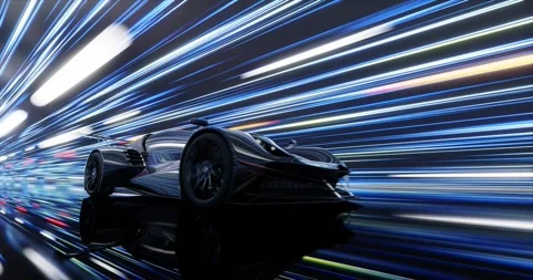  3D Race car Video stock 293514590