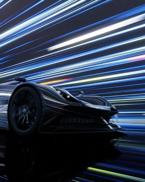  3D Race car 스톡 동영상 293514669