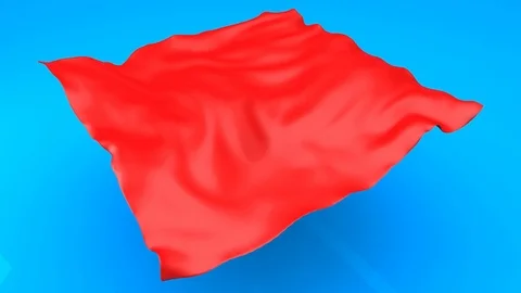 3D rag on blue background Stock Footage 114070872