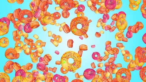 Donuts Raining Stock Videos – Royalty-Free HD & 4K Videos | Pond5