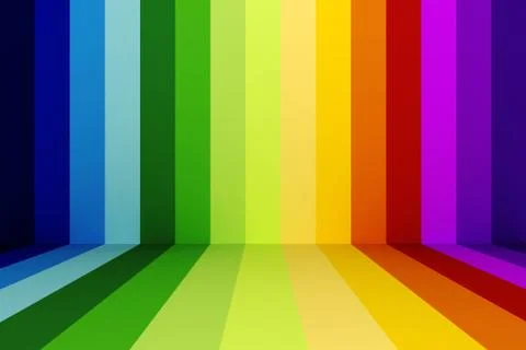 3d rainbow abstracct background Stock Illustration