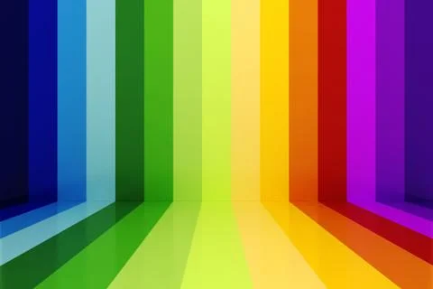 3d rainbow abstracct background Stock Illustration