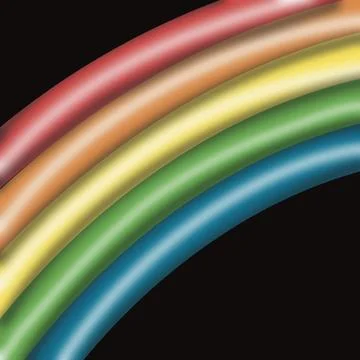 3D rainbow Artwork Stock Illustration