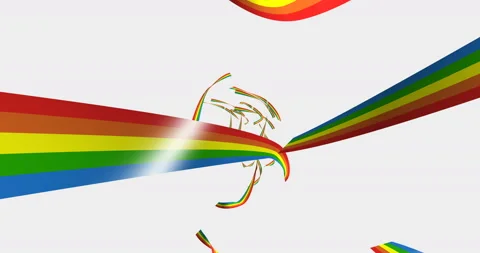 3d  Rainbow Stock Footage 148199334