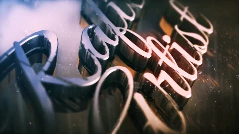 3D Rainny Logo Reveal After Effects stock