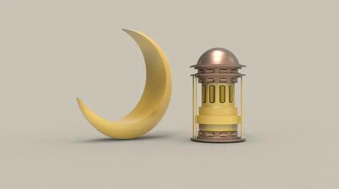 3D Ramadan kareem Background, 3d illustration Illustrazione stock