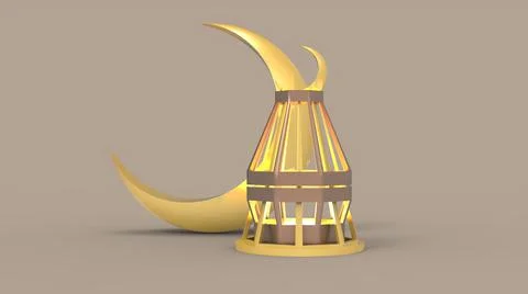 3D Ramadan kareem Background, 3d illustration イラスト素材