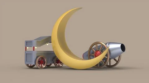 3D Ramadan kareem Background, 3d illustration イラスト素材