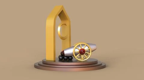 3D Ramadan kareem Background, 3d illustration イラスト素材