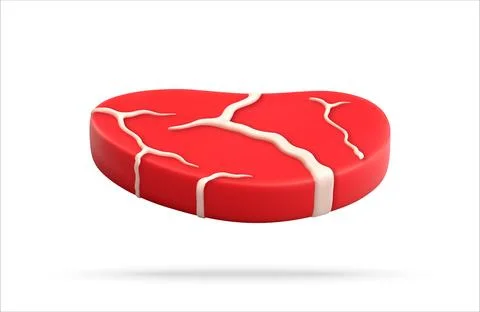 3D Raw beef steak icon Stock Illustration