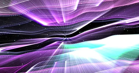 3d rays of light in purple and blue tones Stock Footage 294773838