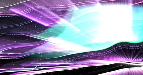 3d rays of light in purple and blue tones Stock Footage 294773868