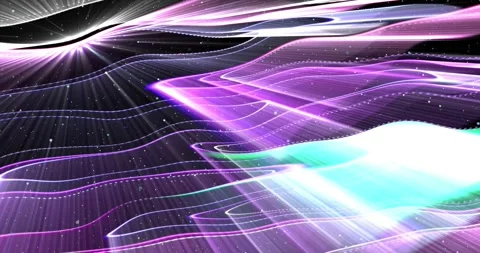 3d rays of light in purple and blue tones Stock Footage 294773893