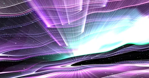 3d rays of light in purple and blue tones Stock Footage 294773921