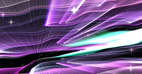 3d rays of light in purple and blue tones Stock Footage 294773948