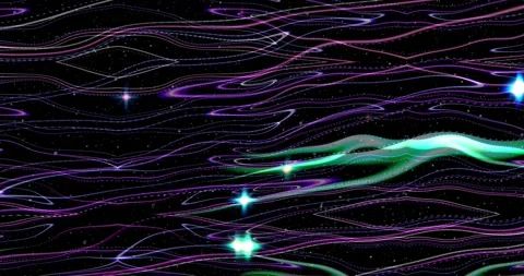 3d rays of light in purple and blue tones Stock Footage 294773971