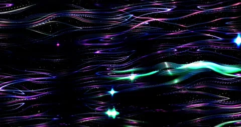 3d rays of light in purple and blue tones Stock Footage 294773995