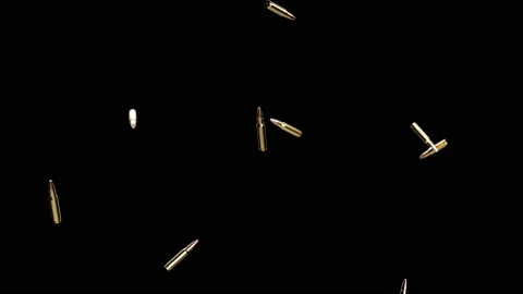 3d realistic animation of falling bullet... | Stock Video | Pond5