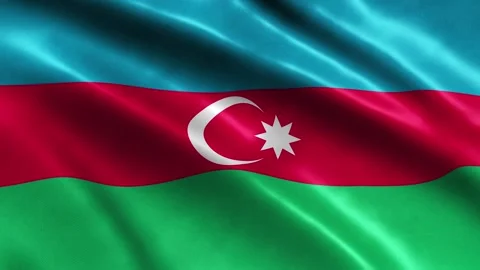 3D Realistic Azerbaijan Flag Waving in t... | Stock Video | Pond5