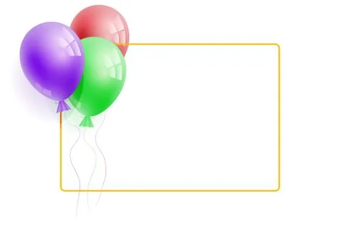 3d realistic balloon. Stock Photos