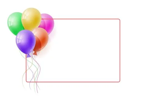 3d realistic balloon. Stock Photos