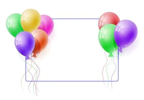 3d realistic balloon. Stock Photos