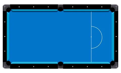 3D realistic billiards pool table. 스톡 일러스트