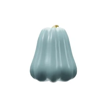 3D realistic blue pumpkin Stock Illustration