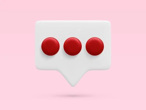 3d realistic chat icon isolated on light background. Vector illustration. Stock-Illustration