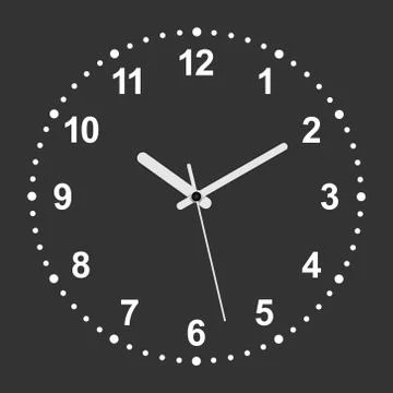 3d realistic clock Stock Illustration