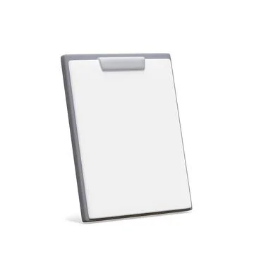 3d realistic document icon isolated on white background. File or text documen Stock-Illustration