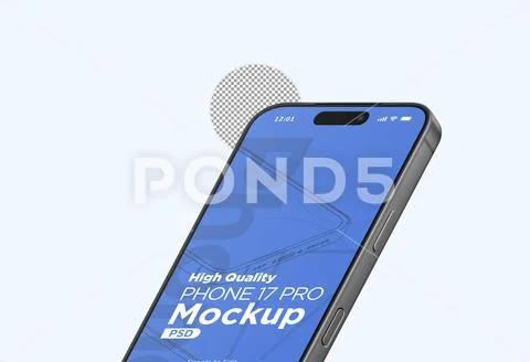  3d Realistic Generic Smartphone Device Mockup App Promo Mockup PSD Template PSD Template