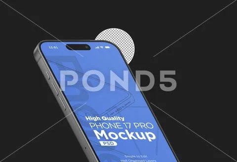  3d Realistic Generic Smartphone Device Mockup App Promo Mockup PSD Template PSD-Vorlage
